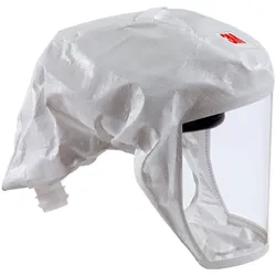 3M Versaflo Einweg-Leichthaube S133S, mit integriertem Kopfhalterung, weiss, textiles Universalmaterial, Grösse S/M - Material: Web 24