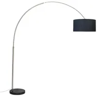 QAZQA Bogenleuchte 50Cm Schwarz