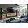 Home Affaire Wohnwand HOME AFFAIRE "REHAT, TOPSELLER, 4-teilig, wahlweise stehend und hängend montierbar", basalt grau, artisan eiche nachbildung, B:272cm H:141cm T:33cm, Holzwerkstoff, Kastenmöbel-Sets, Wohnwand, Kombination, Anbauwand, Set, Wohn-Set, Wohnzimmer-Set, 