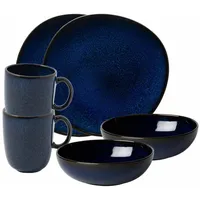 Villeroy & Boch Lave Frühstücks-Set 6-tlg. blau