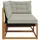 vidaXL Outdoor Mittel- und Ecksofa 2 Stück grau