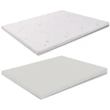 MiaSuite Topper aus Memory Foam 160 x 190 cm Aloe Vera