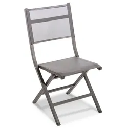 Klappstuhl Picton, Aluminium Grau Anthrazit