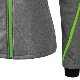 Erima Softshelljacke Funktion Damen grey melange/green gecko 46
