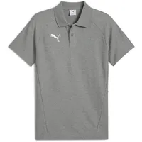 Puma teamEvostripe Polo medium gray heather/puma silver/puma white 3XL
