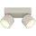 GLOBO Rae 2-flammig Sandgrau Metall 20,5 x 12 cm