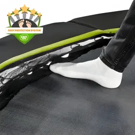 EXIT TOYS Exit Bodentrampolin Silhouette sports 153 cm x 214 cm schwarz