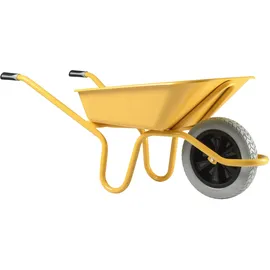 Haemmerlin Schubkarre Expert 100 l PU-Rad Gelb Lackiert