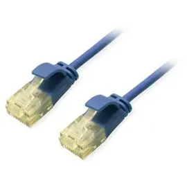 Equip 62630007101 Slim-Patchkabel, Cat.6A, U/UTP, 0.15m, Blau