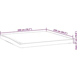 vidaXL Matratzenschoner Weiß 200x220 cm Wasserdicht