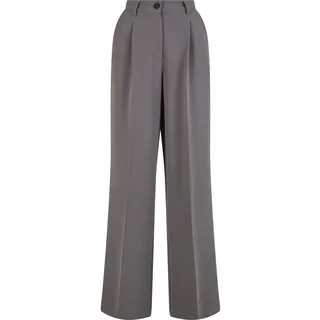 URBAN CLASSICS Ladies Wide Leg Trousers cloudgrey, - Gr.: 31