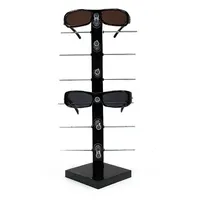 Yudu Brillenetui Brillenständer Brillenhalter für 6 Brillen Acryl schwarz