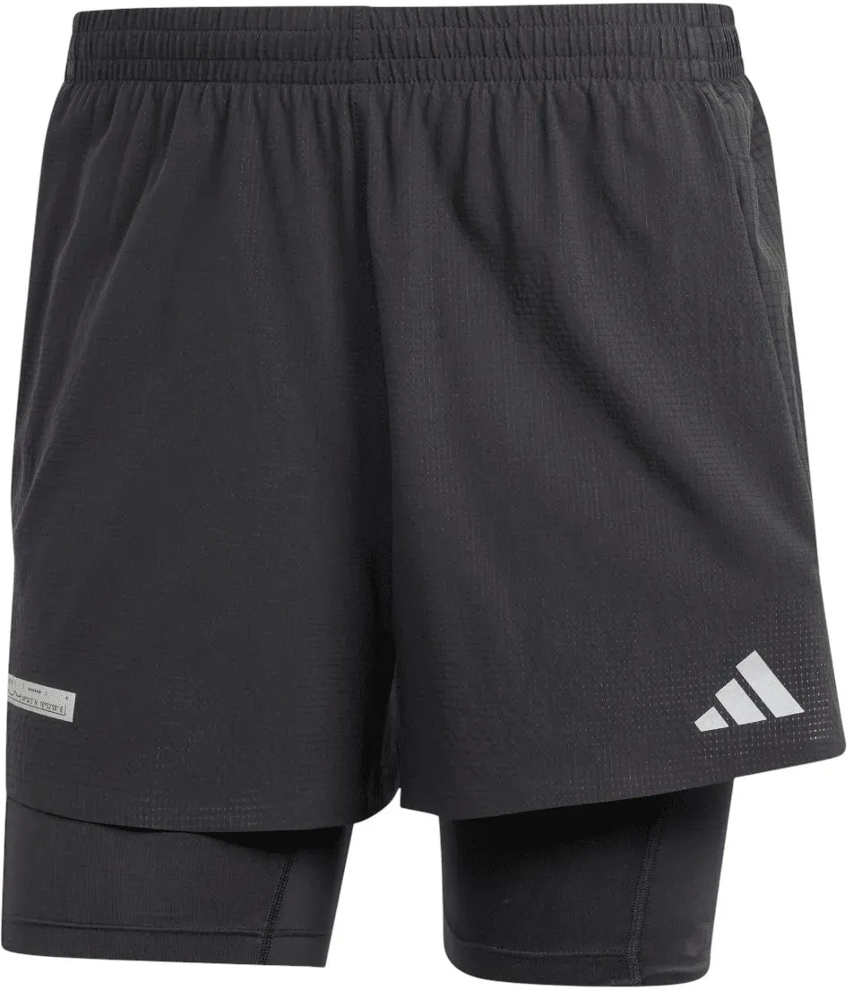 adidas Laufhose Ultimateadidas 2in1 (integrierte kurze Tight) kurz schwarz Herren