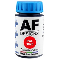 Alex Flittner Designs Lackstift RAL 3020 VERKEHRSROT glänzend 50ml Holz Metall Möbel Bad Retuschierlack Reparaturlack