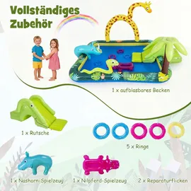 Fantask Dschungeltiere Planschbecken 208 x 178 x 138 cm