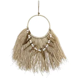 Chic Antique Wanddekor Palmenblatt, H51 x L46 x B4 cm, natur