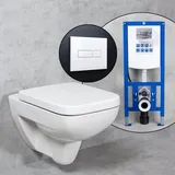 Geberit Renova Plan Wand-WC & Tellkamp WC-Sitz mit neeos Vorwandelement,, 202150000+16601WH#SET,
