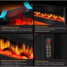 Kesser Wandkamin schwarz