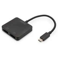DIGITUS MST Hub - Video-Verteiler - USB-C - 2 x DisplayPort