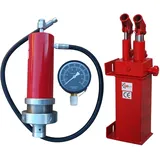Carmax Werkstattpresse Satz 30T Hydraulikpumpe Doppelantrieb Hydraulikzylinder Manometer