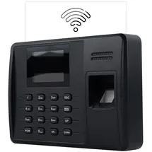 H HDWR Hardware for business HDWR TimeClock-200NWEPI Zeiterfassung, WiFi, Web, P2P, bis zu 1000 Mitarbeiter, Fingerabdruckprüfung, RFID-Karte, 12 V, USB, LAN