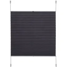 LIEDECO Klemmfix Plissee verspannt 60 x 210 cm grau