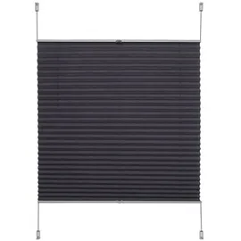 LIEDECO Klemmfix Plissee verspannt 60 x 210 cm grau