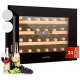 Klarstein Weinkühlschrank Vinsider 24 bottle Uno, für 24 Standardflaschen á 0,75l,Wein Flaschenkühlschrank Weintemperierschrank Weinschrank Kühlschrank schwarz