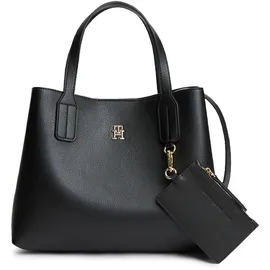 Tommy Hilfiger Icon Mini Satchel Umhängetaschen Leder Black