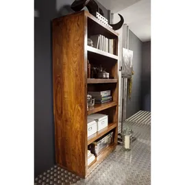 MASSIVMOEBEL24.DE Regal Sheesham 90 x 45 x 180 cm Walnuss