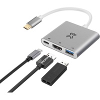 XtremeMac XtremeMac USB-C Multiport Hub auf HDMI Port (4K), 3.0 USB, & USB-C PD HUB