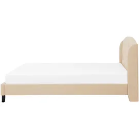 Beliani Polsterbett 140 x 200 cm Beige