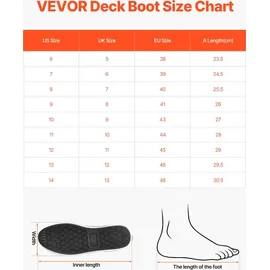 Vevor Knöchelstiefel, Regenstiefel, rutschfeste Gummi-Arbeitsschuhe für den Außenbereich, isolierte Schlammstiefel, ideal zum Wandern, Angeln, Jagen oder für die Gartenarbeit Größe 11 US