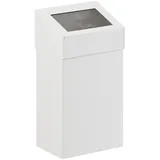ReinigungsBerater Abfallbehälter mit Pushdeckel 18 Liter weiss (31021826) - Weiß