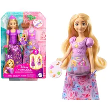 Mattel Disney Princess 2-in-1-Geschichten Rapunzel-Modepuppe mit 2 Oberteilen zum Anklipsen und 2 Röcken. inspiriert von Neu verföhnt“, JBG09