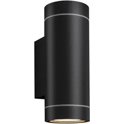 LISA Wandstrahler | Aluminium | Außen | Schwarz | Wand Strahler Lampe Leuchte Außen Spot Garten Terrasse