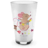 Mr. & Mrs. Panda Glas Maus Basteln - Transparent - Geschenk, Latte Macchiato, Cappuccino Gl, Premium Glas, Hochwertige Verarbeitung