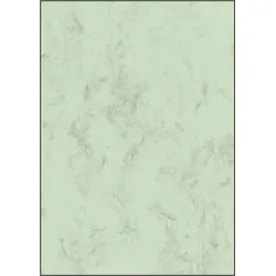 Sigel Designpapier Marmor A4 90g/qm pastellgrün VE=100 Blatt