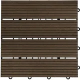 WPC Bavaro dunkelbraun 30 x 30 x 2,2 cm 6 St.
