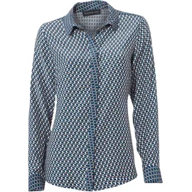 Heine Hemdbluse in blau-rosé | Gr.: 38