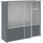 vidaXL Vogelkäfig Voliere 215 x 78 x 200 cm anthrazit