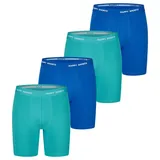 Happy Shorts Retro Boxer Neon Long neon green/blue M 4er Pack