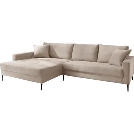 trends by hg »Summer L-Form«, in Cord-Stoff mit Metallfuß
