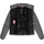 Ragwear Damen, Steppjacke warme Winterjacke wasserdicht kurz mit Hahnentritt Muster Serah Print YOUMODO Black Gr. 5XL - 5XL