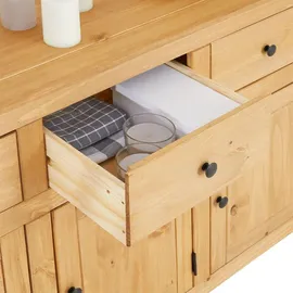 CARO-Möbel Sideboard 135 x 80 x 40 cm Braun