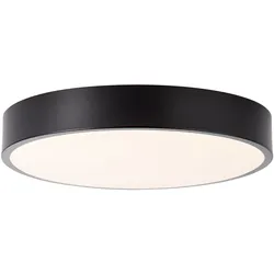 Brilliant LED Deckenleuchte Slimline weiß schwarz 12W 3000K Warmweiß
