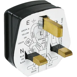Bachmann Schutzkontaktstecker Kunststoff 250 V Schwarz