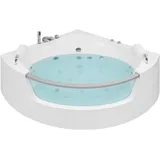 Beliani Beliani, Badewanne, Mangle (216 l, 187 x 140 cm LED mit 7 Farben Badezimmer