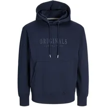 JACK & JONES Herren Hoodie Kapuzenpullover JORFREDERIKSBERG- Regular Fit Regular Fit Blau 12262811 XL