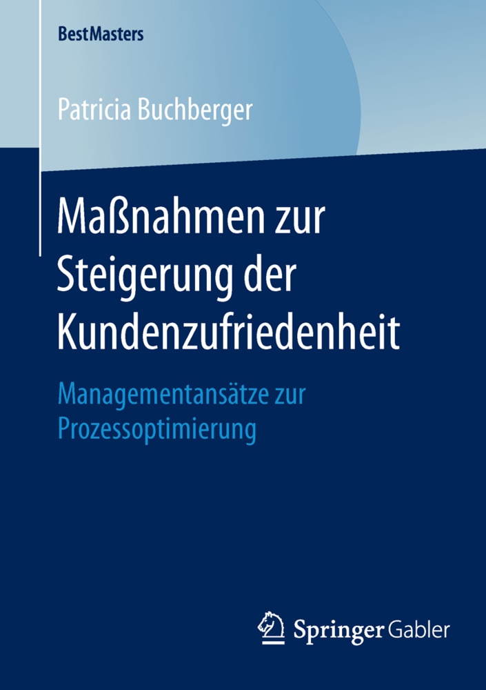 Bestmasters / Maßnahmen Zur Steigerung Der Kundenzufriedenheit - Patricia Buchberger  Kartoniert (TB)